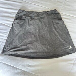 Adidas Womens Ultimate Knit Golf Tennis Skirt Skort Heather Grey Womens Large
